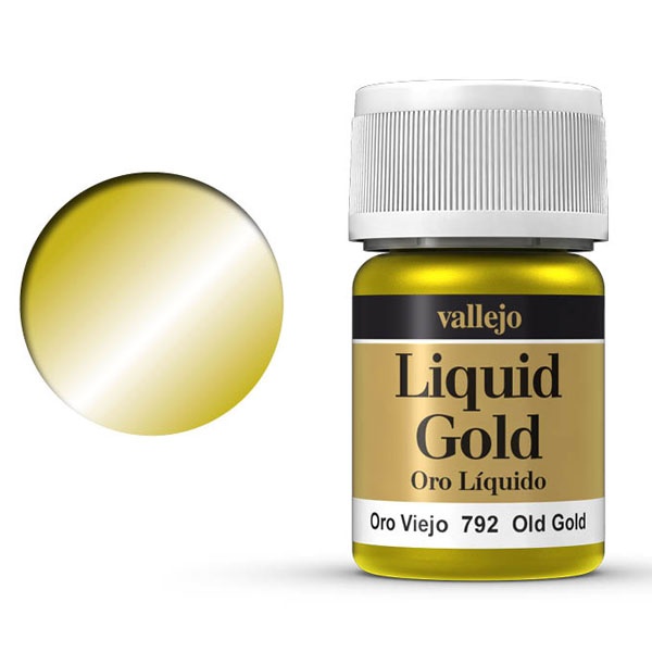 (155,70€/L) Liquid Gold 70.792 Altgold, Vallejo 35ml, Metallicfarbe