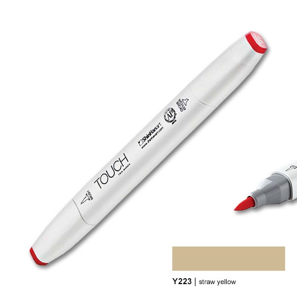 Touch Twin Marker Brush Y223 Layoutmarker Straw Yellow 