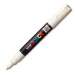 POSCA pigment marker PC-1M, ivory