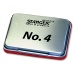 Stamp Pad in Metal Case, red