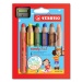 stabilo Woody case of 6 with sharpener
