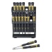 MICRO-DRIVER screwdriver set, 15 pieces in holder