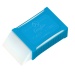 Eraser with plastic sleeve