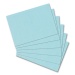 Index cards, DIN A8, lined, blue