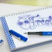 School fountain pen Fresh blue