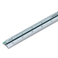 Aluminum triangular rule 10 cm - thin