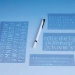 Lettering template set 5, 10 and 20 mm