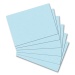 Index cards, DIN A6, blank, blue