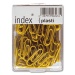 Paper clips plastic coated yellow