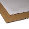 Corrugated Cardboard brown/white, 2,5 mm