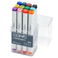 Copic marker set of 12 colored