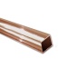 ASA Square Tubes ext. 5 x 5 mm int. 4 mm, transparent brown