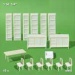 Furniture 1:50 for dining room, white