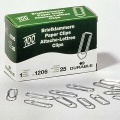 Durable Paper Clips, galvanized, sharp, 32 mm