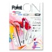 PaintON, block with 6 assorted colors A4 250g/m²