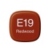 Copic marker E19 redwood