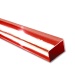 ASA Rectangular Tubes, ext. 4 x 2 mm, transparent red