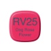 Copic marker RV25 dog rose flower