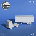 Articulated truck 1:100, white