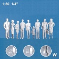 3D Figures 1:50 standing, white