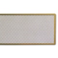 Diagonal Perforate Plate, Brass 4,5 x 30 cm