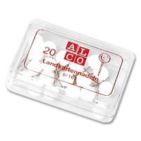 Alco Landkartennadeln 8 mm gelb 20 Stück 0,02€//Stück
