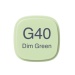Copic Marker G40 dim green