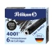 Pelikan ink cartridges 4001 TP/6 brilliant black