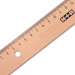 Wooden ruler beech 17 cm