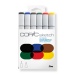 Copic Sketch set of 6 strong basic colors