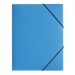 Elastic folder for A3 light blue