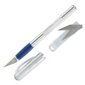 Scalpel with rubberized handle
