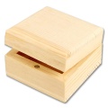 Wooden box / jewelry box made of pine wood